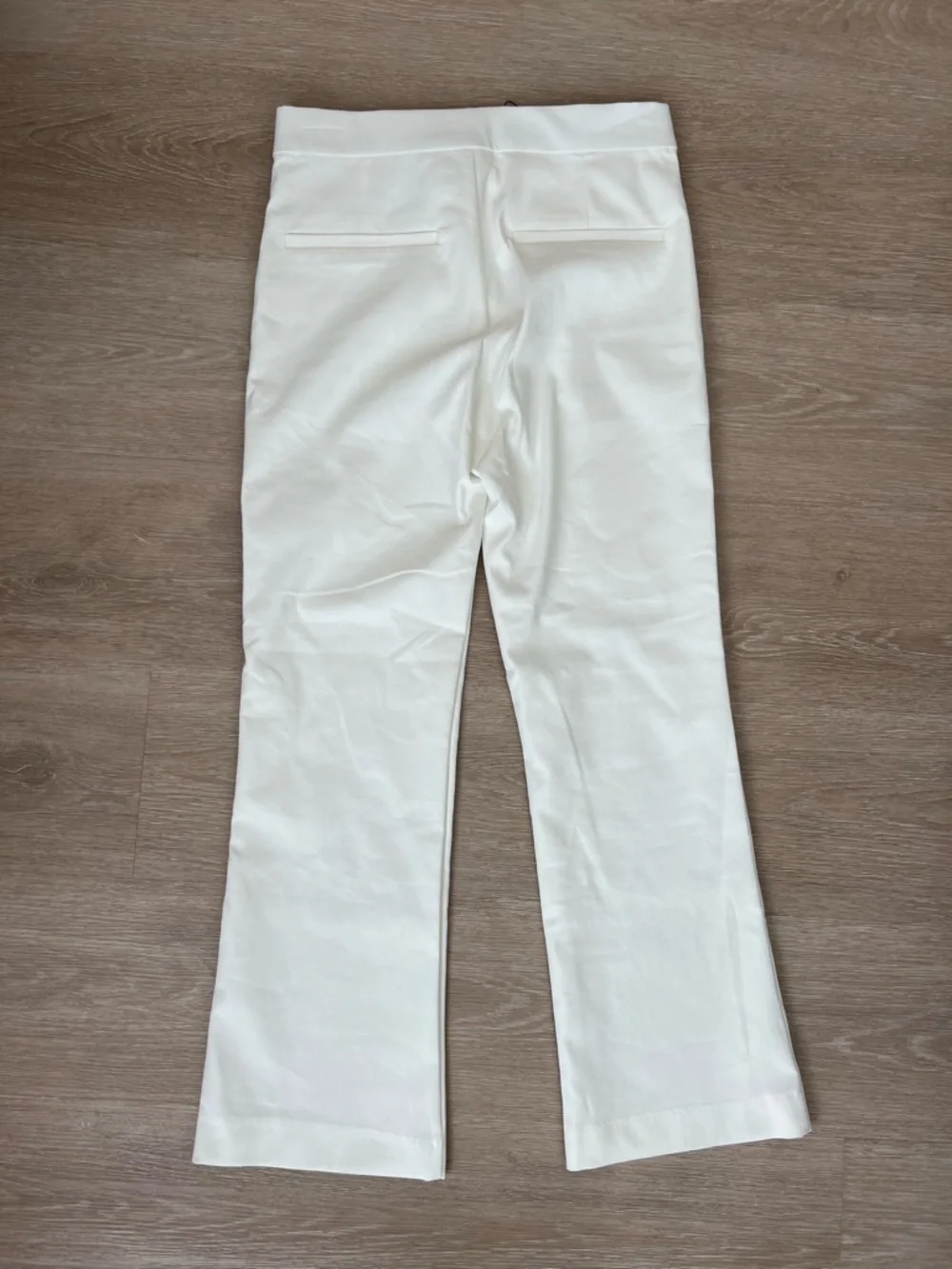 Zara Y2K White Retro Women’s Size Small Pants with Slight Flare - Picture 3 of 7